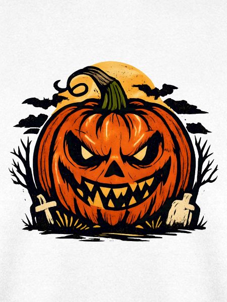 Grimmiger Halloween Kürbis