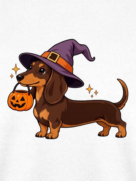 Dackel Hexenhut Halloween