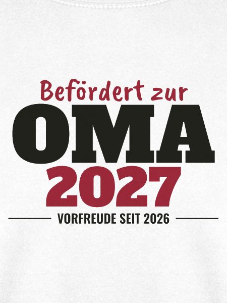 Befördert zur Oma 2027