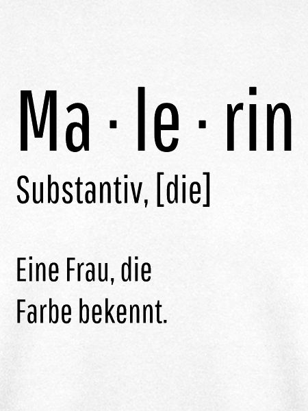 Malerin Substantiv Definition Maler Geschenk