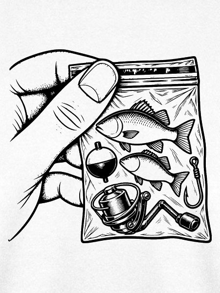 Fischersucht – Fischfisch-Angelausrüstungsbeutel
