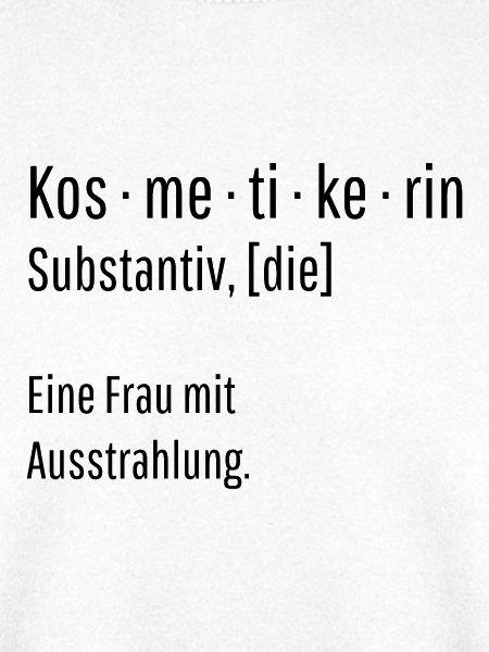 Kosmetikerin Substantiv Definition Geschenk