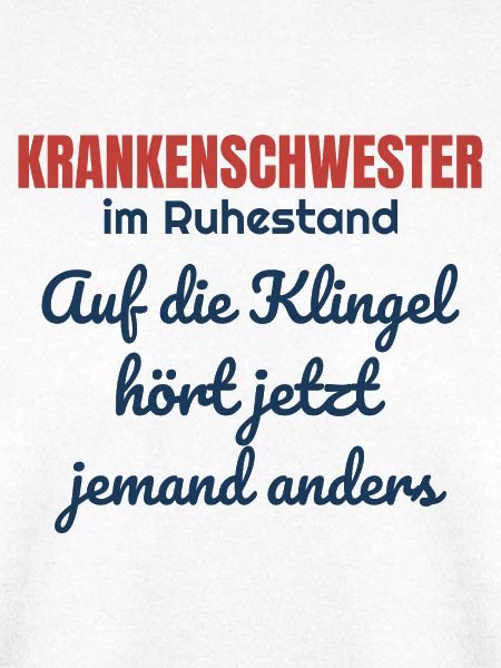 Krankenschwester im Ruhestand – Patientenklingel