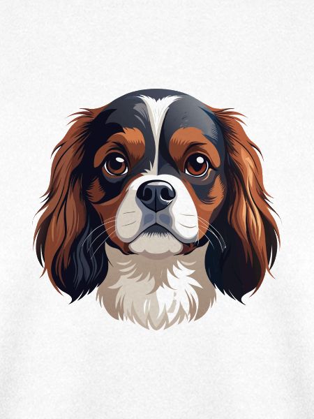 King Charles Spaniel Hundekopf