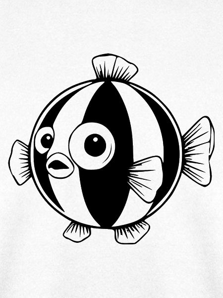 Lustiger Comic Kugelfisch Geschenk 