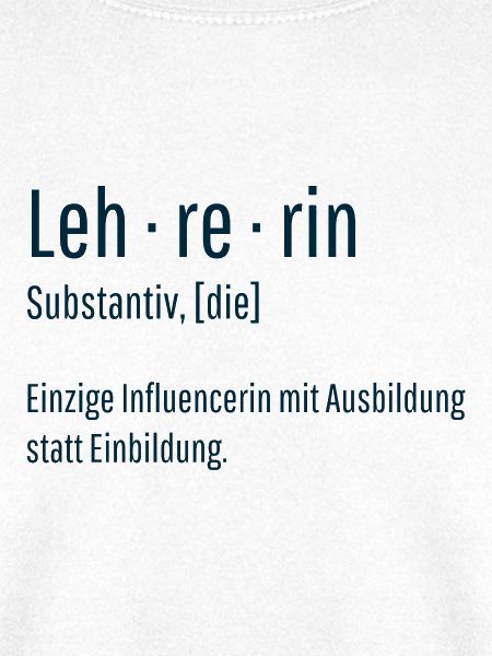 Lehrerin Substantiv Influencerin Schule Geschenk