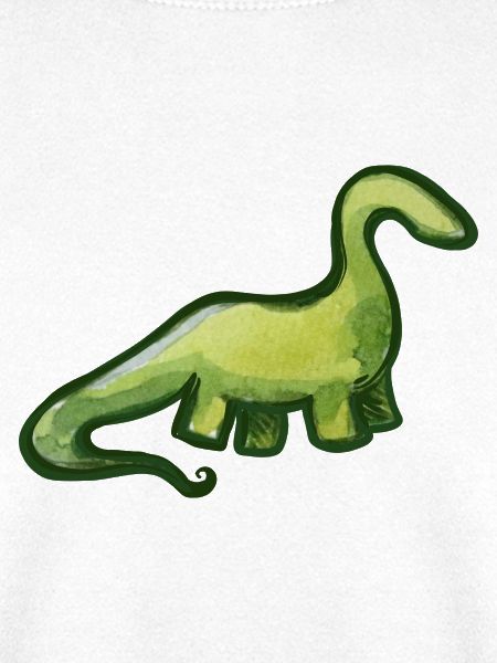 Salbeigrüner Aquarell-Dino