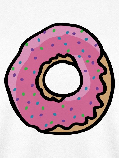 Rosa Donut-Grafik