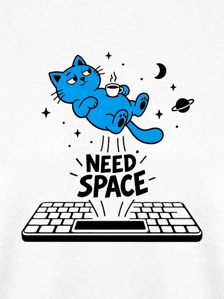 Geek-Humor-Katze – Brauche Abstand