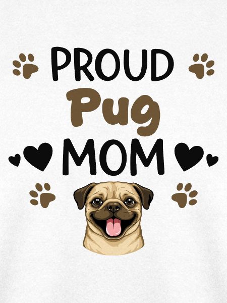 Stolze Puggy Mutter, Mops