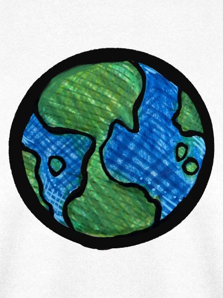 Earth Globe Aquarell
