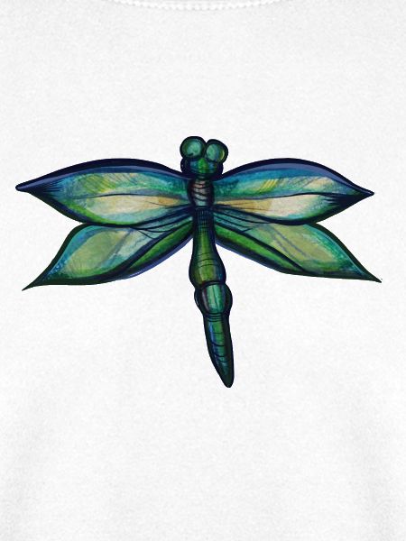 Smaragdgrüne Libellen-Aquarellflügel