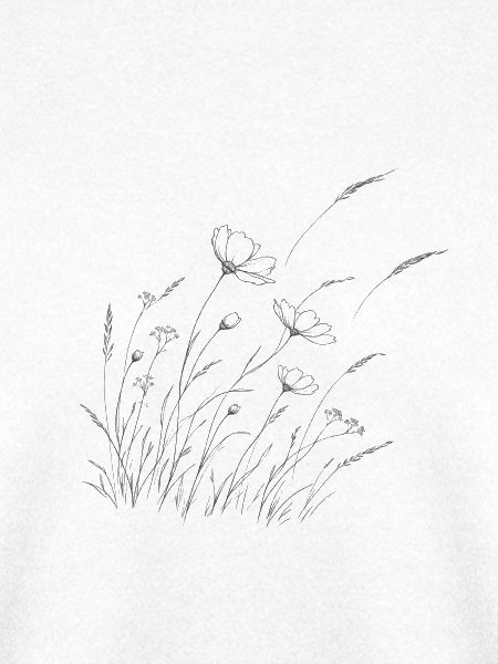 Dunkle Wildgrasblumen