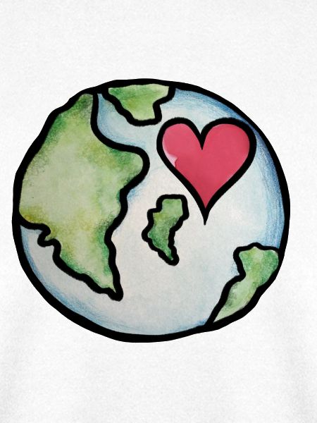 Earth Heart: Globale Liebesillustration