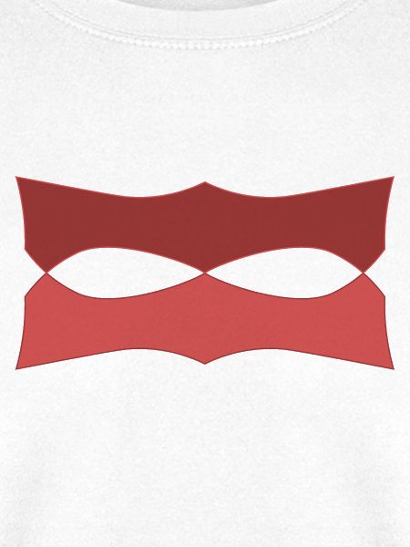 Roter Wellenmasken Muster