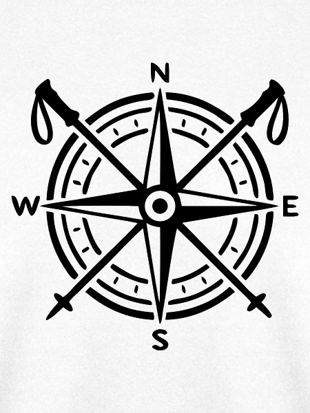 Kompass Wanderstoecke Logo