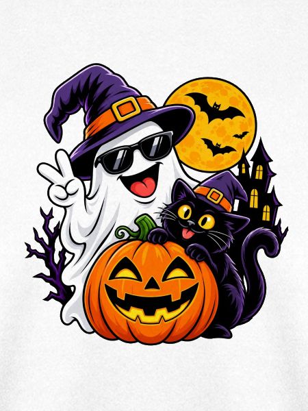 Geister Katze - Halloween-Pumpkin Spaß