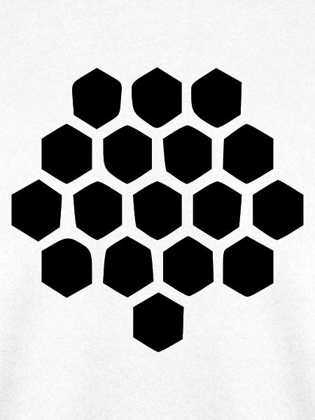 Geometrisches Bienenwabe Imker Geschenk