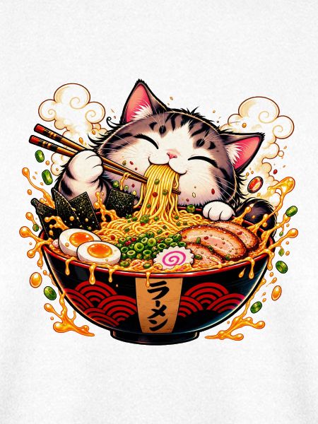 Süße Ramen-Katze – Kawaii Nudel-Liebe