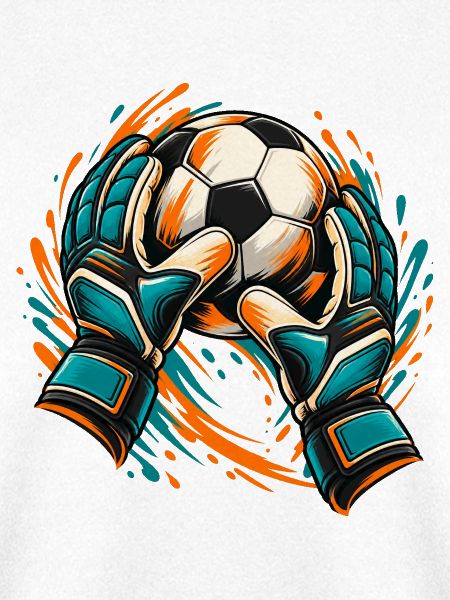 Vivid Soccer-Torwart-Rettungs-Grafik