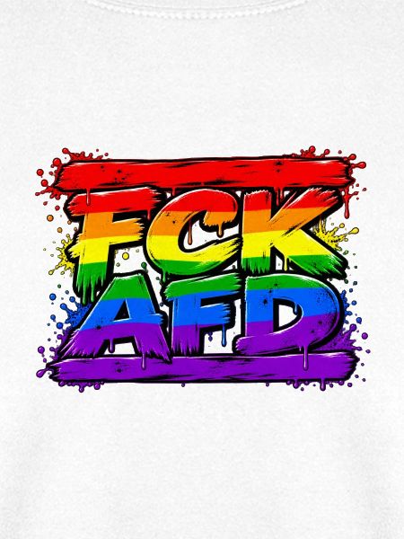 Regenbogen Graffiti AFD Widerstand