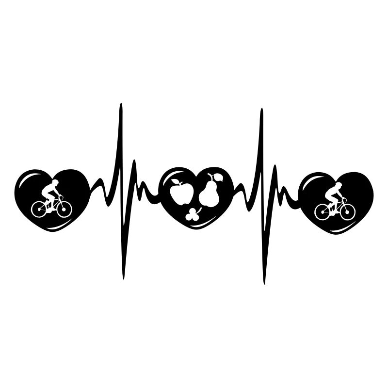 Radfahren, gesundes Essen, Cardio