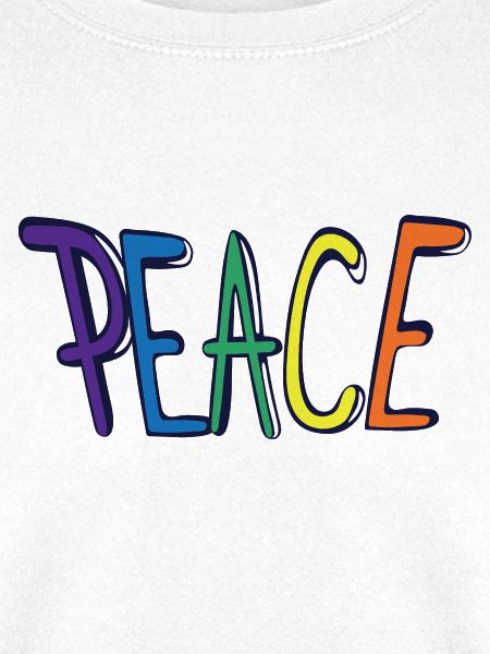 Bunter Peace Schriftzug