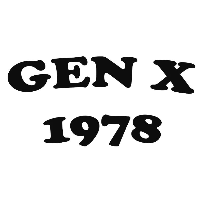 Gen X 1978 Retro Emblem