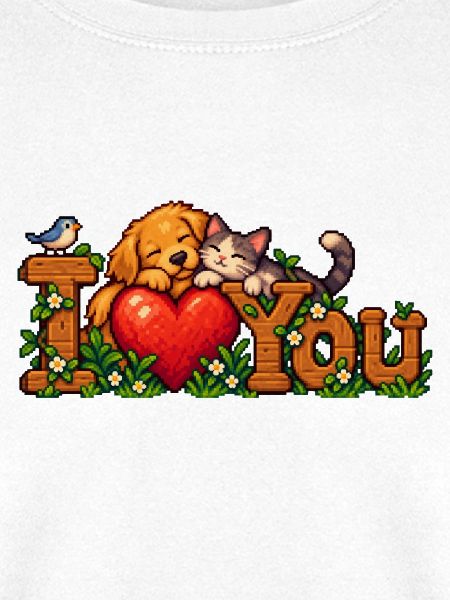 Pfotenliebe Herz mit Katzen & Hund