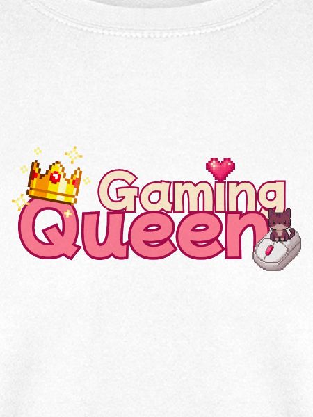 Gaming Queen Pixel Art Crown