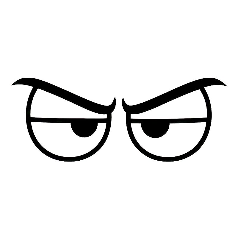 Expression des yeux en colère