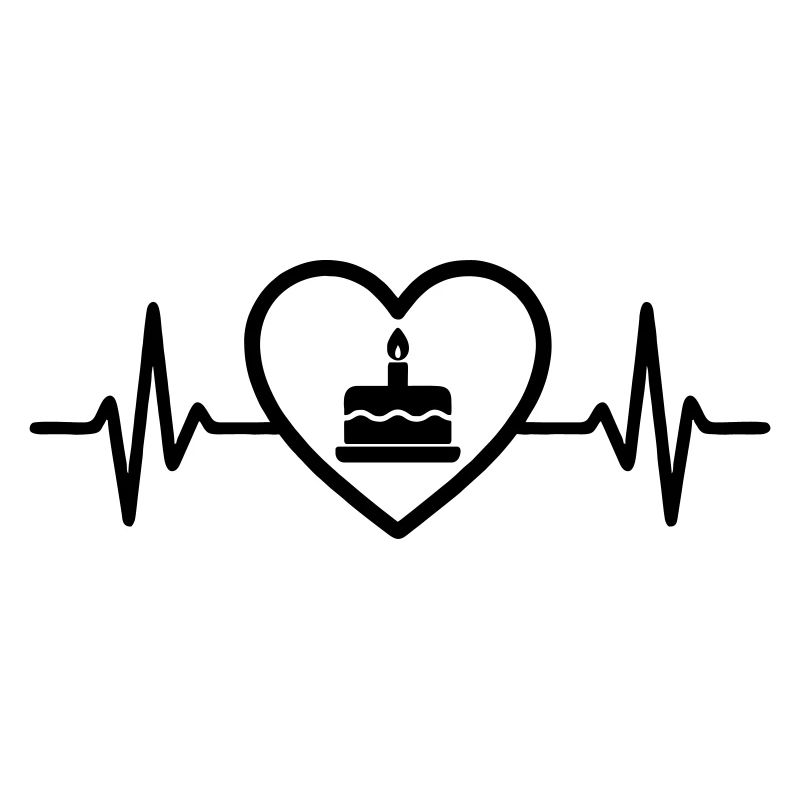 Bougie d'anniversaire en forme de cœur