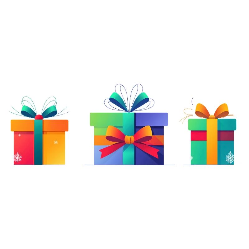 Rainbow Gift Boxes Trio
