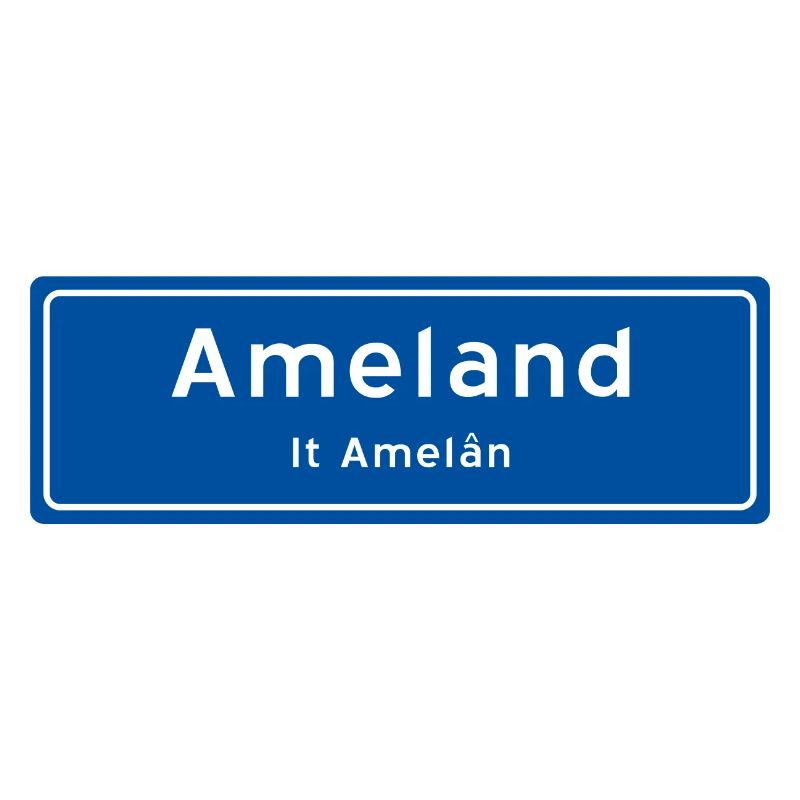 Panneau de nom de lieu d’Ameland