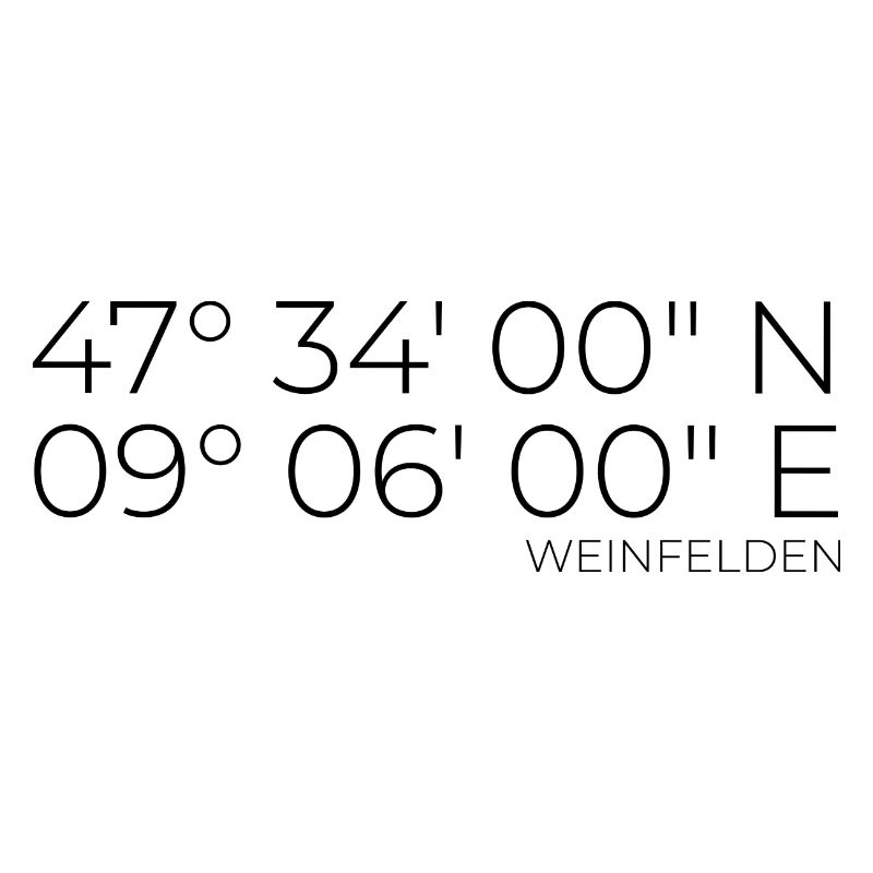 Coordinates Weinfelden, Switzerland
