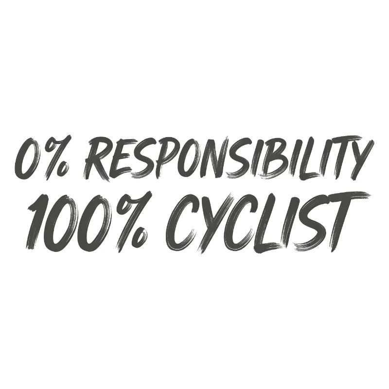 0 % Responsabilité 100 % Cyclistes