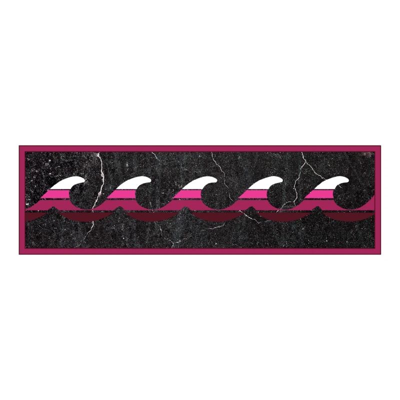 Wellen Logo Magenta Weiss