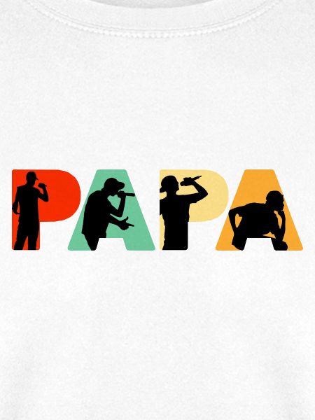 Papa Rapper Hip-Hop-Musik Silhouettenkunst
