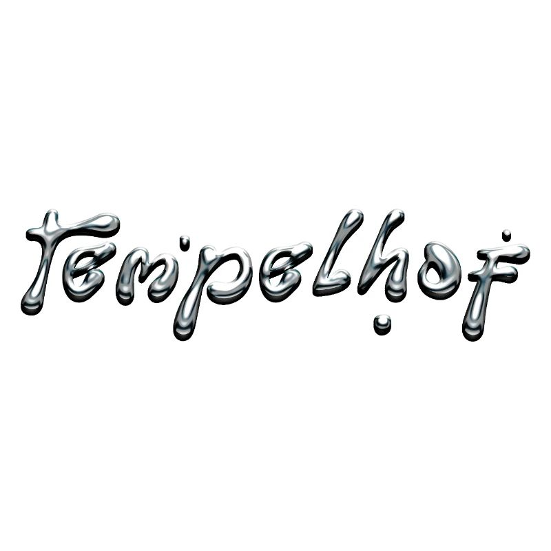Typographie Tempelhof Liquid Chrome