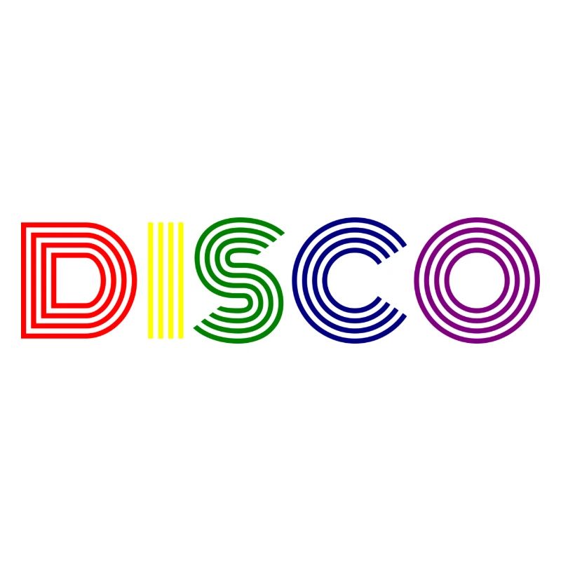 Disco Neon Stripes Rétro