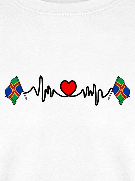 Lincolnshire-Flagge + Herzschlag
