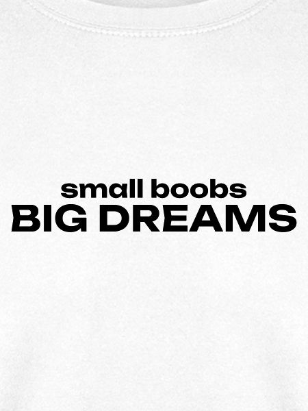 small boobs BIG DREAMS