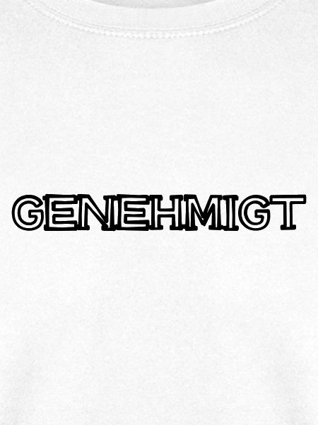 GENEHMIGT Schriftzug handgezeichnet