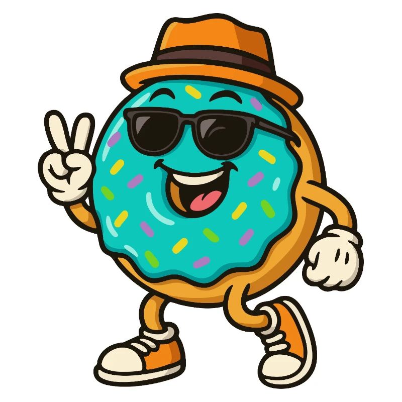 Lächelnder Donut