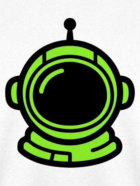 Astronauten Helm Neon Icon