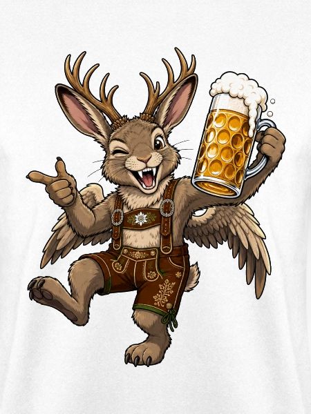 Wolpertinger Lederhose Bierkrug