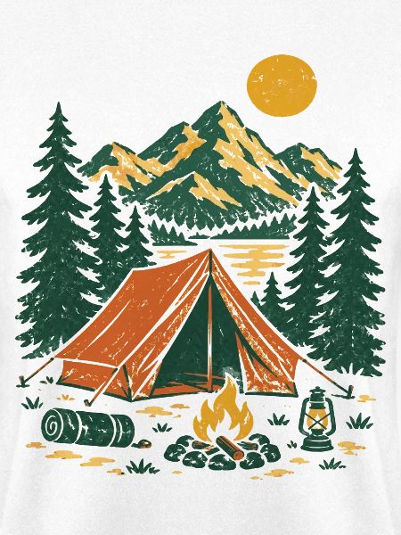 Bergsee Camping Szene