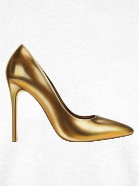 Goldenes Highheel-Print