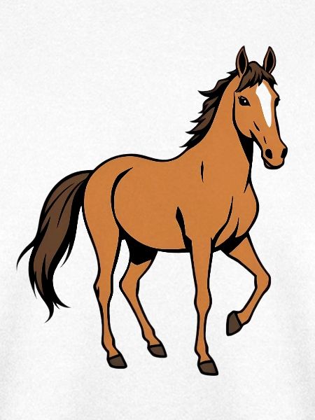 Braunes Pferd