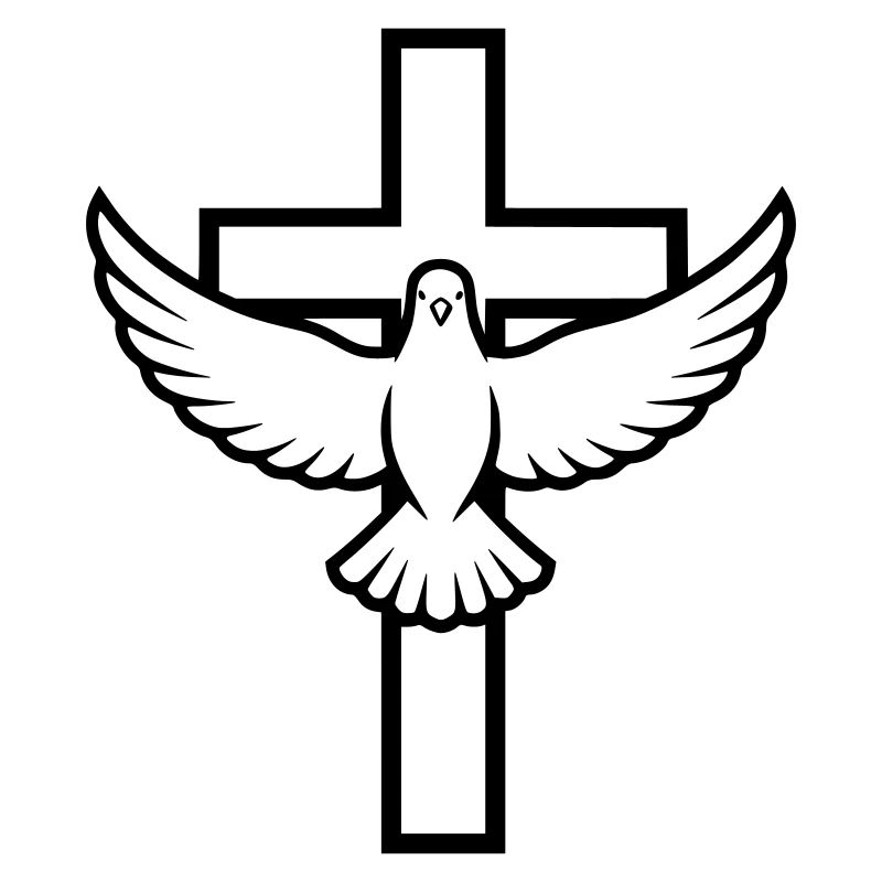 Kreuz mit Taube Frieden Heiliger Geist